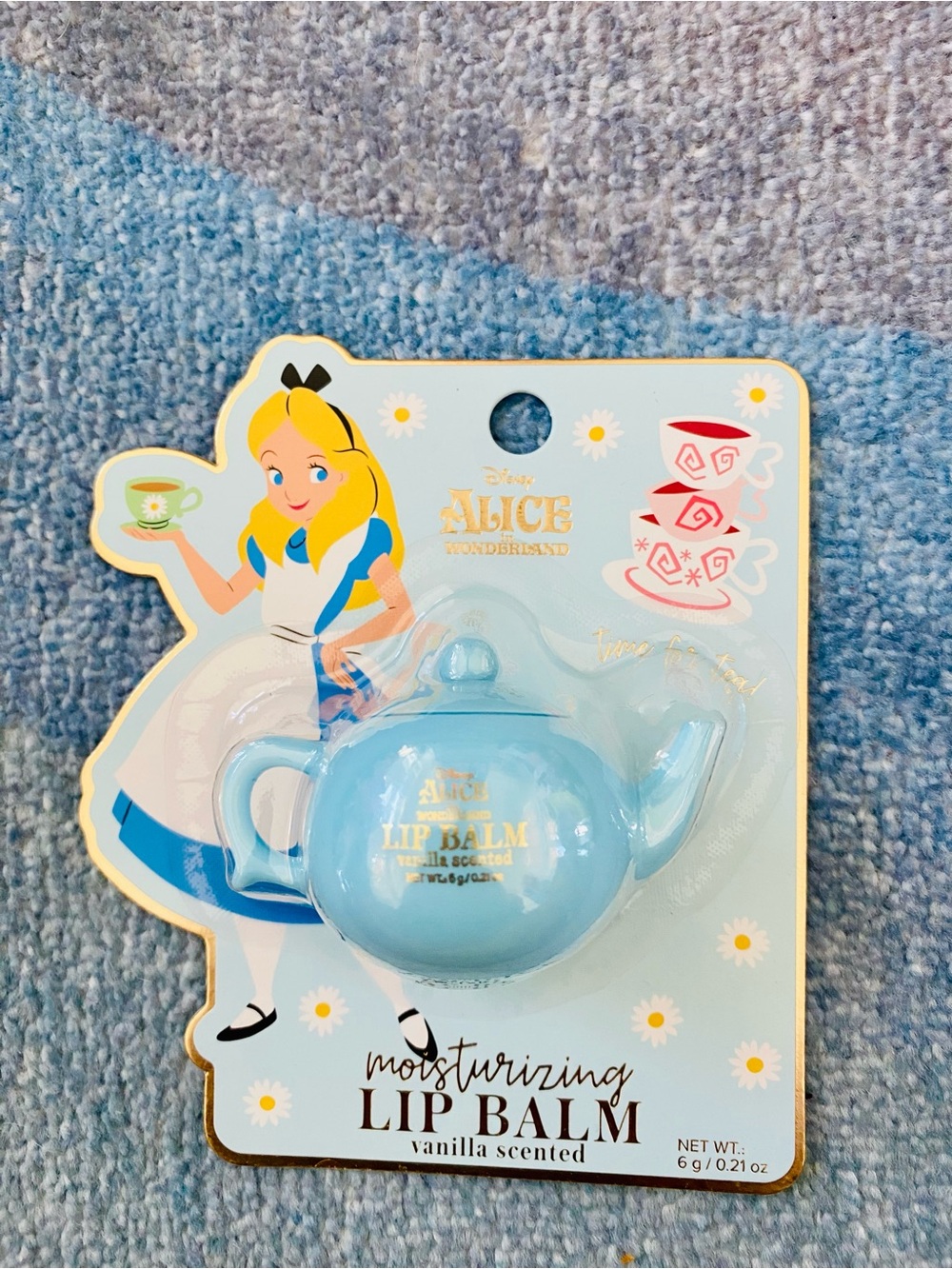 Disney Alice in Wonderland Teapot Lip Balm Vanilla Scented NEW